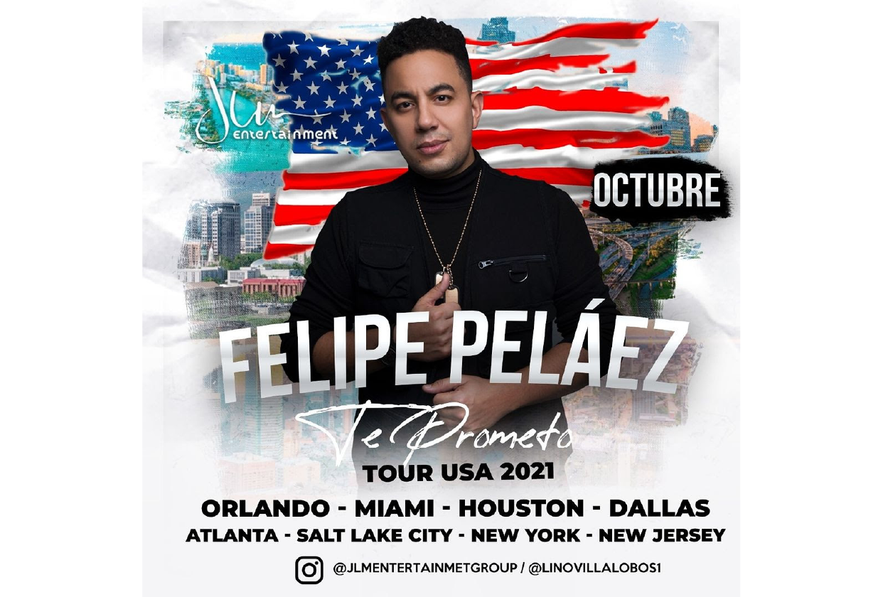 FELIPE PELÁEZ ANUNCIA EL ‘TE PROMETO TOUR USA 2021’