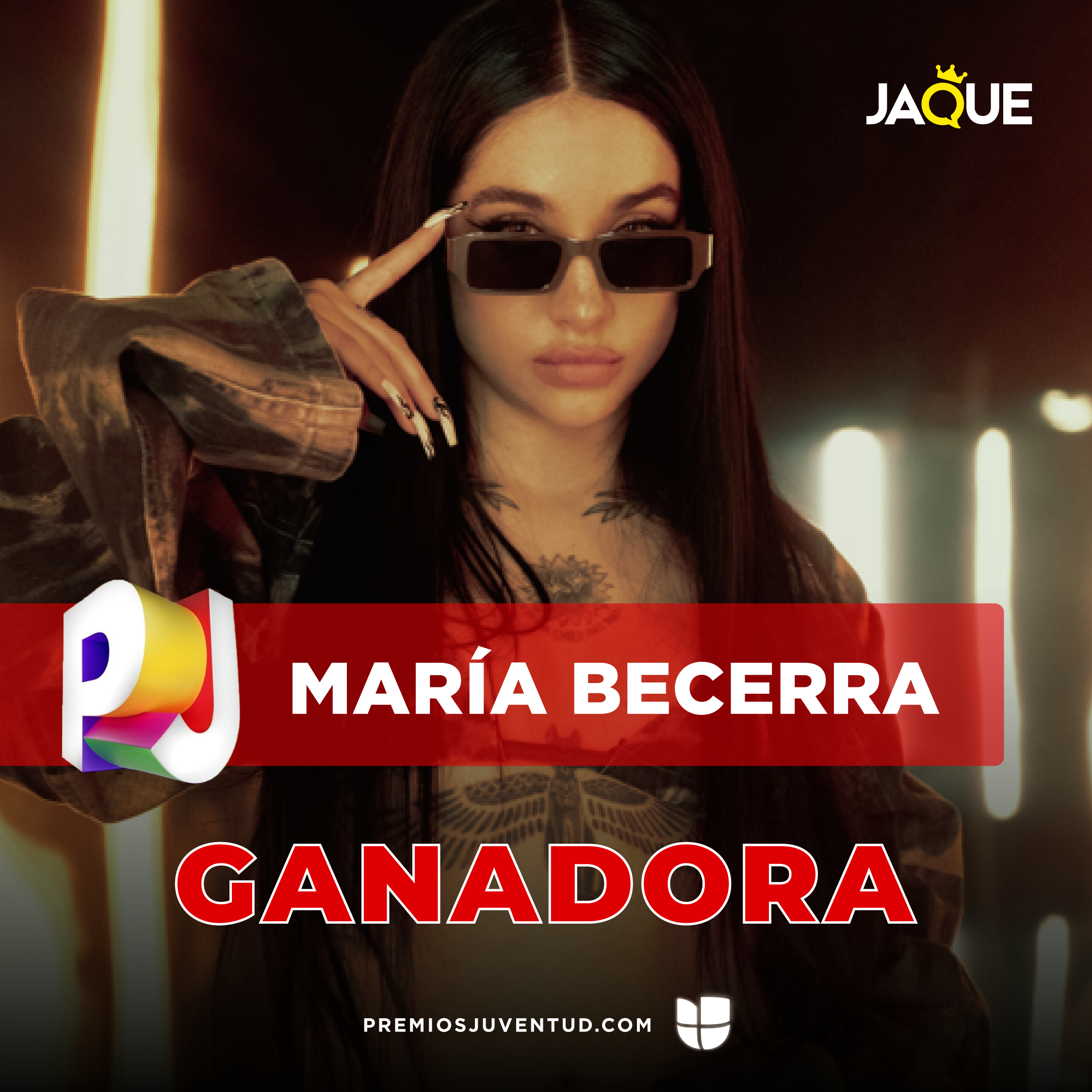 ¡UN ÉXITO! MARIA BECERRA RECIBE GALARDÓN EN LOS PREMIOS JUVENTUD 2022