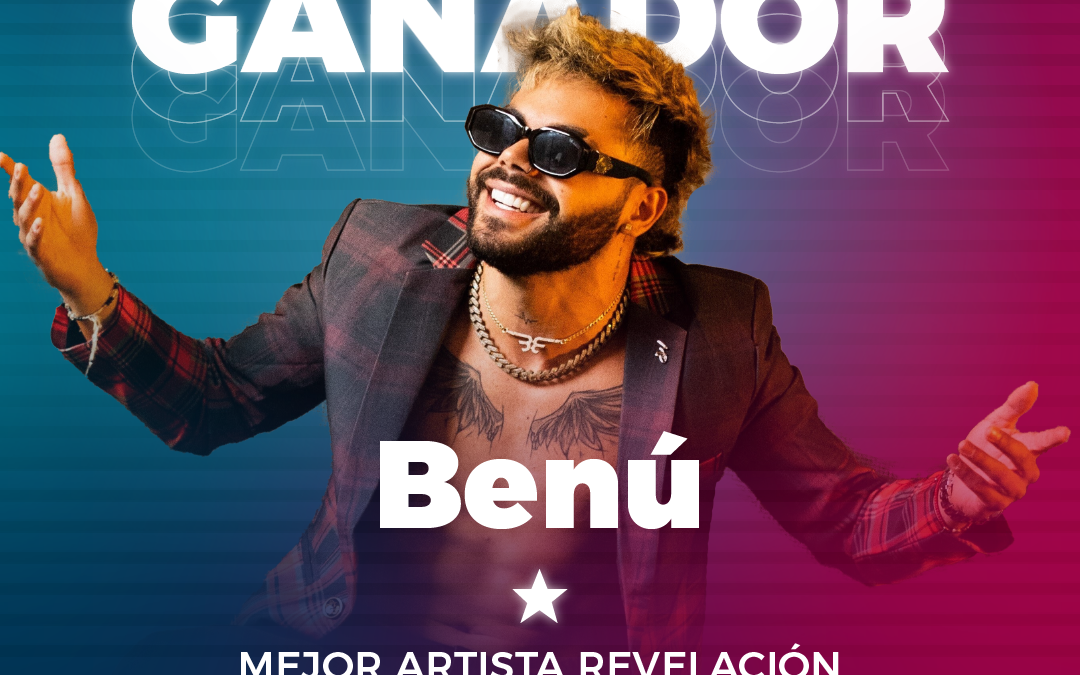 Benú es galardonado como «Mejor Artista Revelación» en Premios Mi Gente 2023